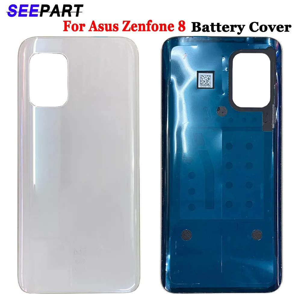 

6.67"For Asus Zenfone 8 ZS590KS Battery Back Cover Glass Rear Cover Housing Door for Asus Zenfone 8 ZS590KS Back Battery