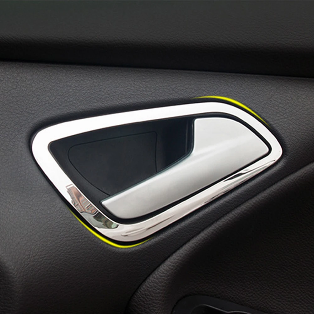 Автомобильные аксессуары для Ford Focus 3 MK3 2012 2013 Нержавеющая стальные межкомнатные