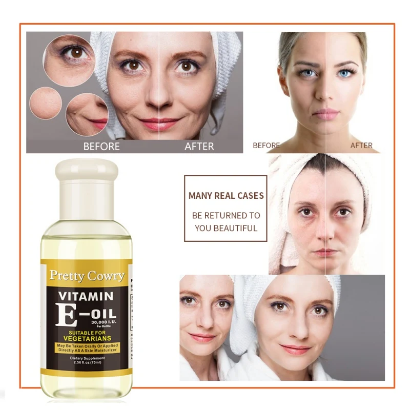 Лидер продаж витамин е-масло увлажнение гладкие тонкие линии осветление кожи