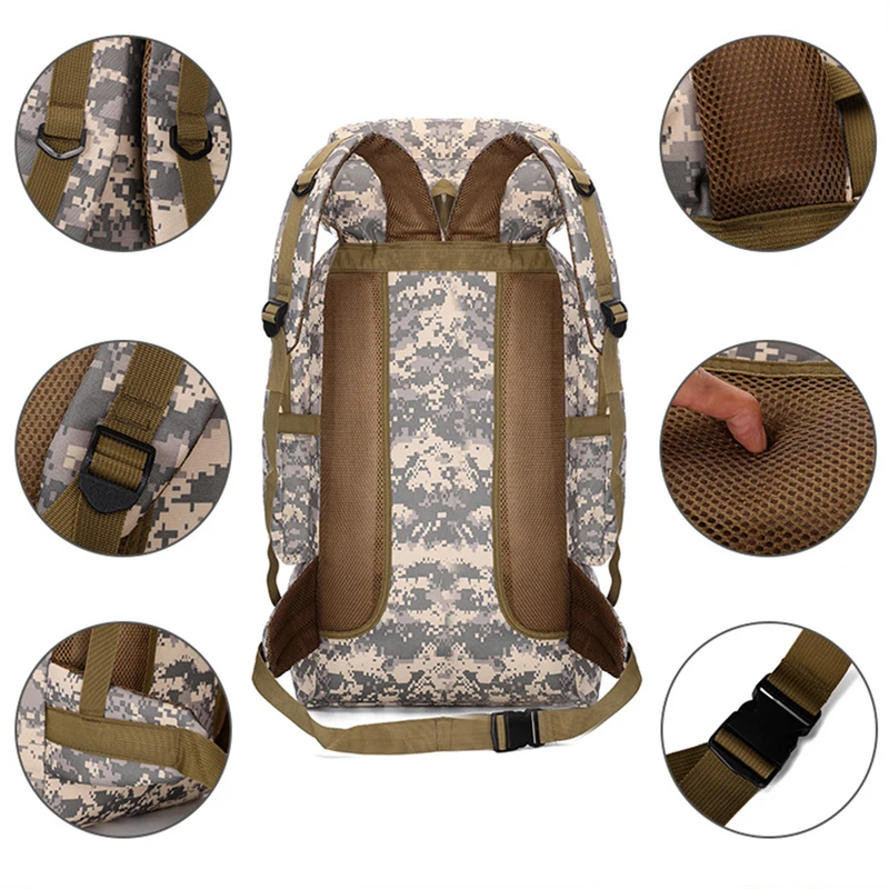 

80L Outdoor Military Rucksacks Oxford Fabric Waterproof Tactical Backpack Sports Camping Hiking Trekking Fishing Hunting Bags