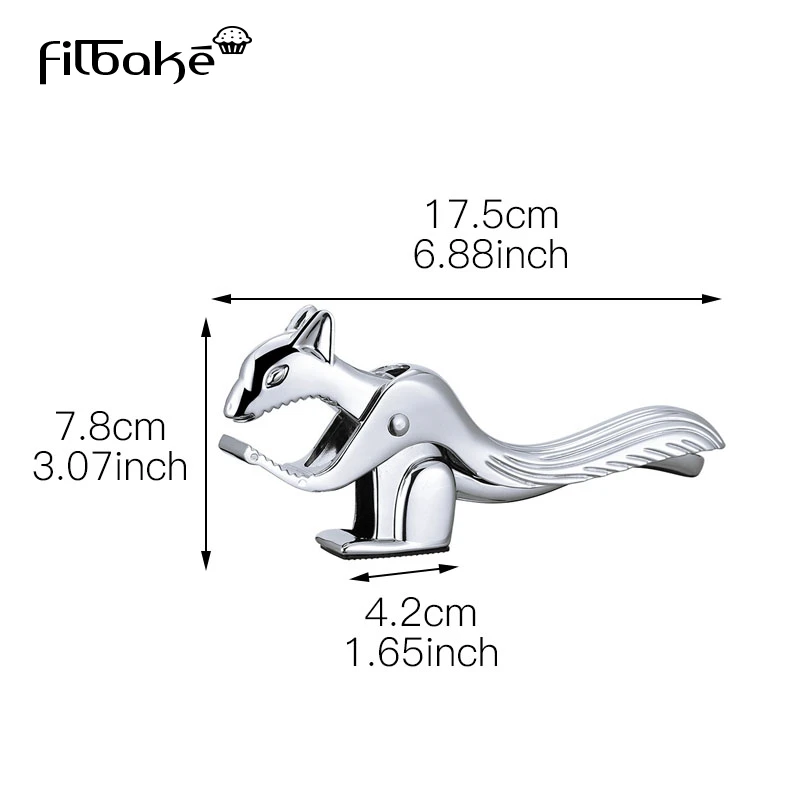 Длинный гайковерт из нержавеющей стали Filabke в форме белки грецкий орех кухонные