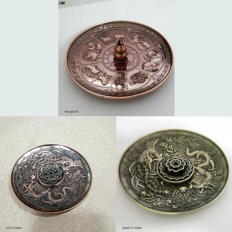 Домашний декор из красной бронзы Lotus 12 китайские палочки для благовоний 9