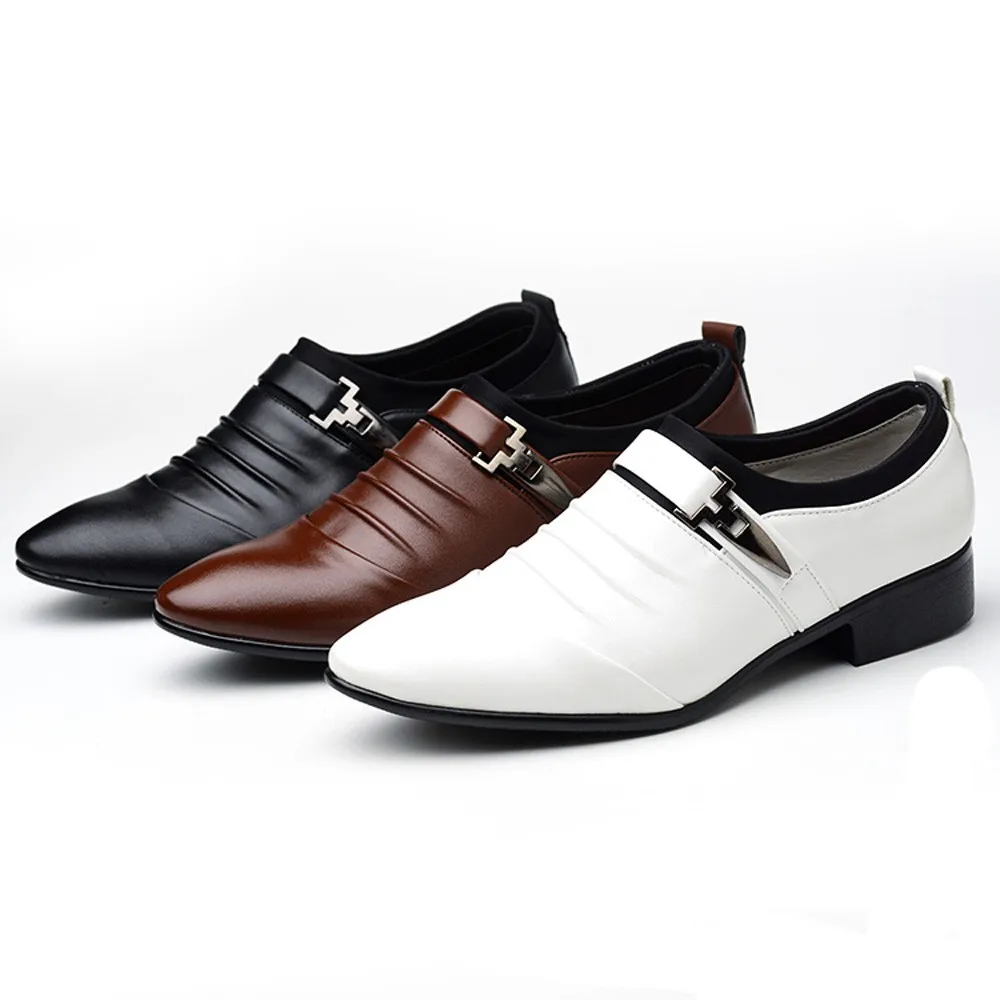 Nice Man на плоской подошве Классические мужские кожаные ботинки с Туфли под платье