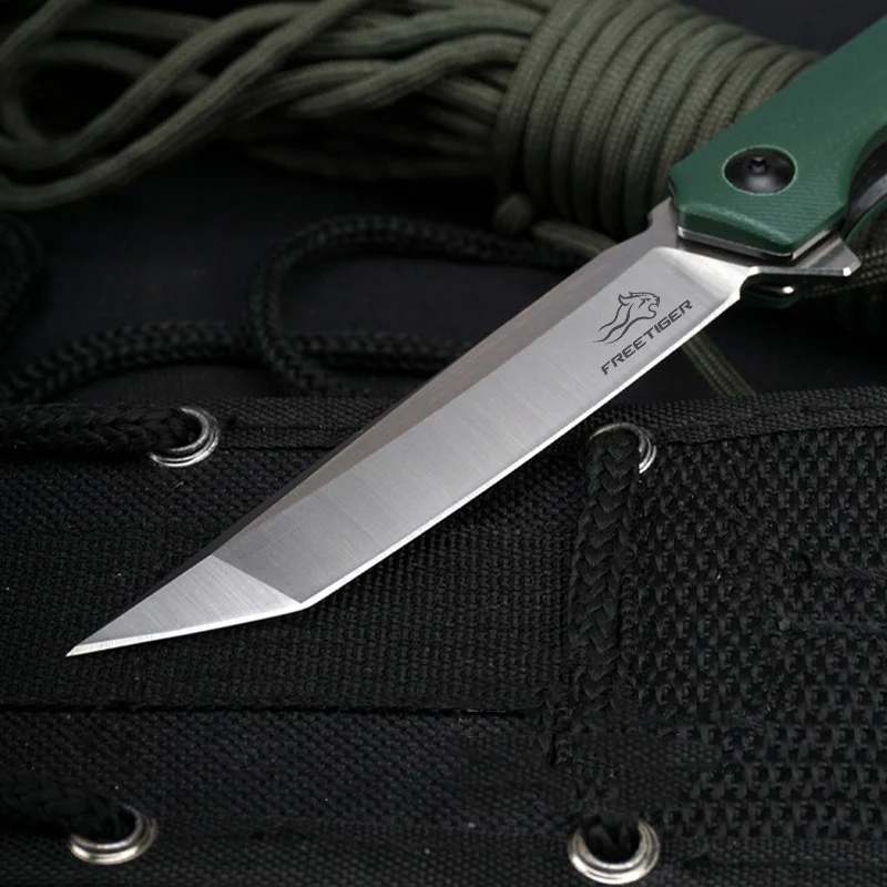 Складной нож FREETIGER FT906 G10 карманный тактический Клинок с лезвием D2 подшипником для