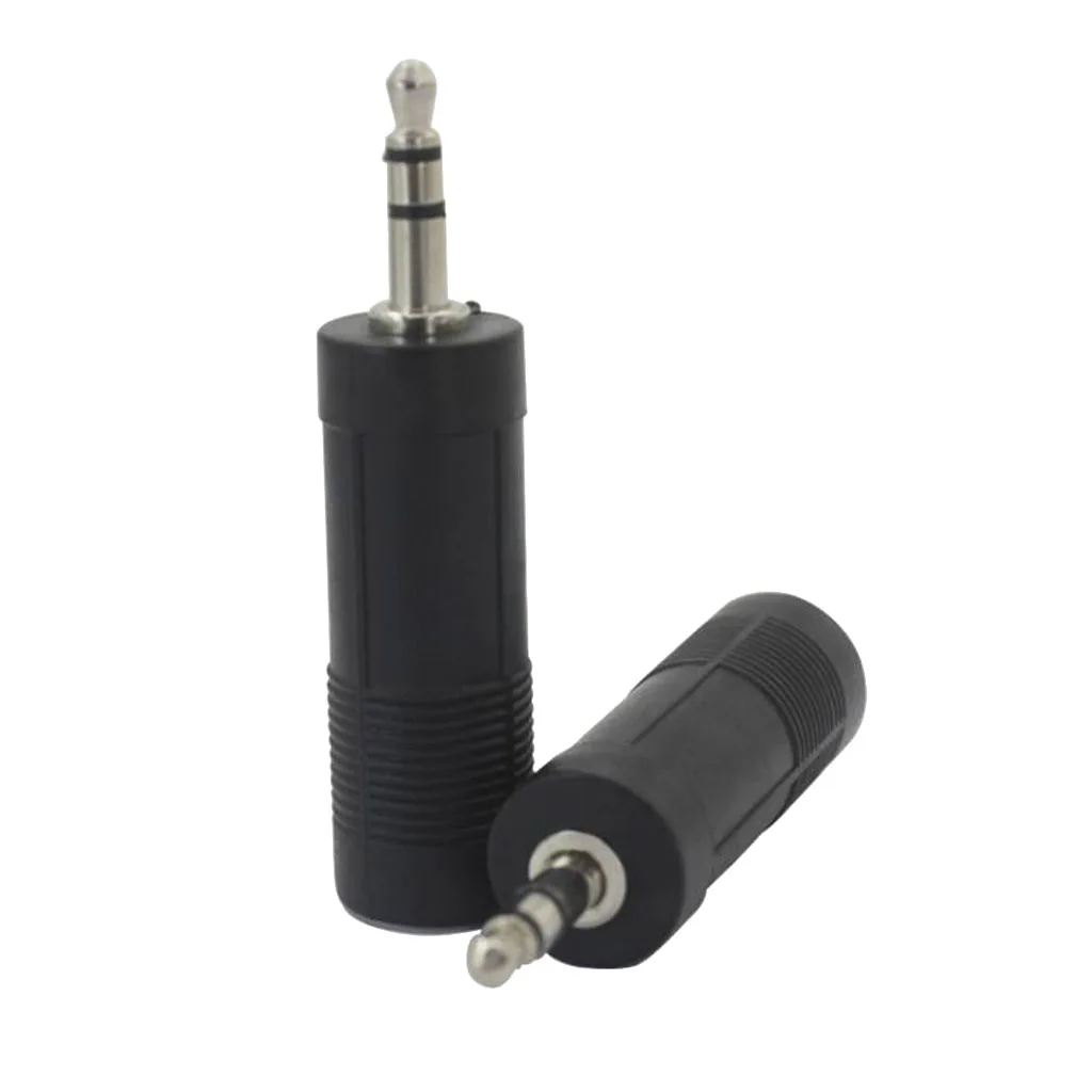 

2 шт., аудиоадаптер 3,5 мм-6,5 мм для гитарного кабеля