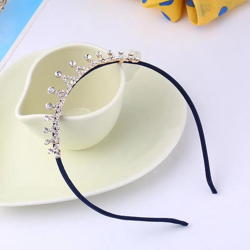

Girls Cute Hair Hoop Princess Elegant Crystal Headband Tiara Rhinestone small Crown Hair Hoop Headband daily use for Kids Girls