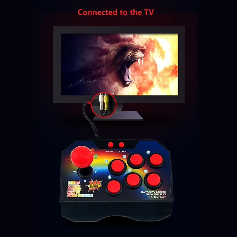 Классические игровые консоли Ретро рокер поддержка ТВ выход игровая консоль 16