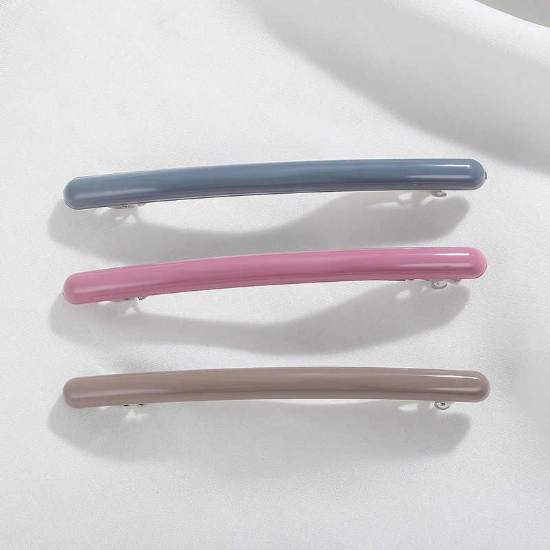 

CHIMERA Long French Barrettes 3pcs/set Simple Skinny Acrylic Hair Clips Clamp Minimalist Hairgrips Pin Women Hair Accessories