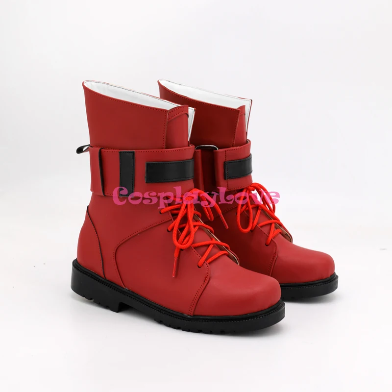Кожаная обувь для косплея персонализированной финальной фантазии VII Tifa Lockhart Red