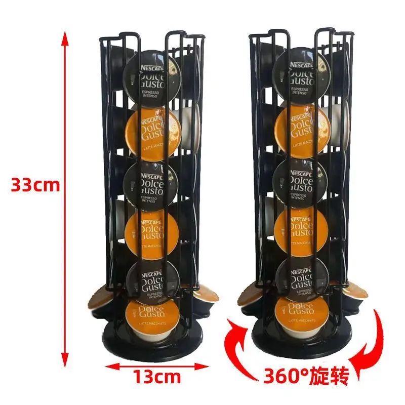 

3 Types Size Coffee Pod Holder For Dolce Gusto Capsule Display Capsule Rack Stainless Steel Tower Stand Storage Shelves
