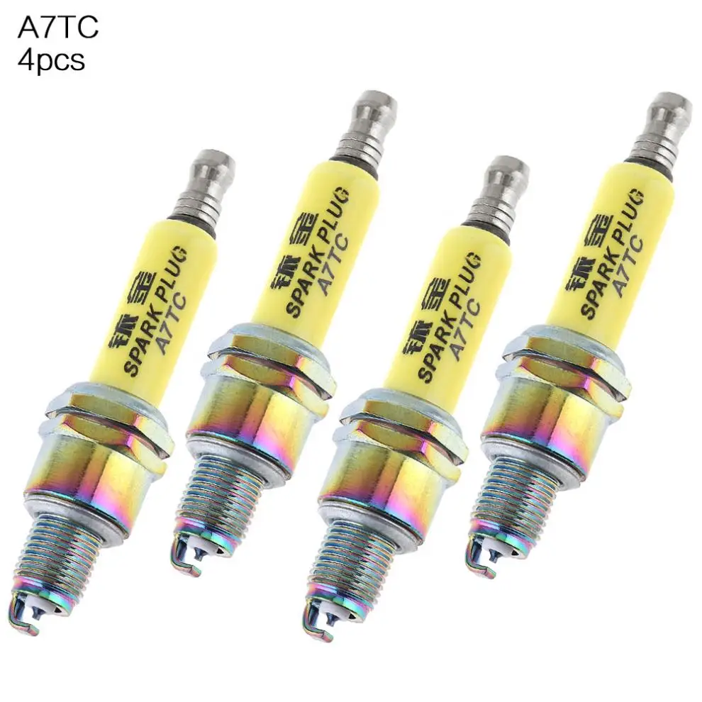 4 шт. A7TC мотоциклетные иридиевые сопла свечи зажигания ATRTC CR6HSA CR7HSA CR7HGP подходят
