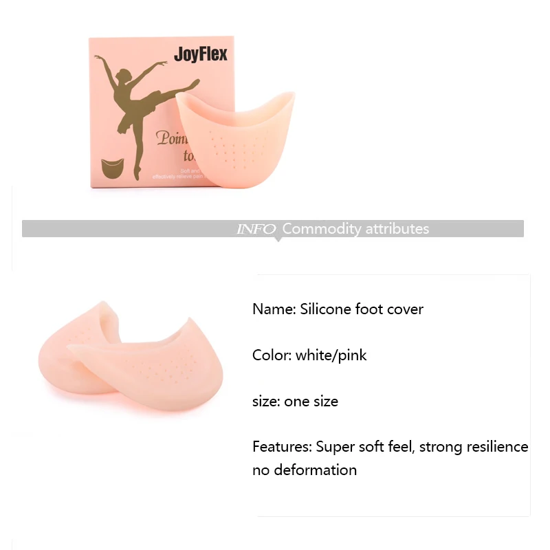 

Ballet toe cover with porosity silicone cover Toes Soft Pads Protectors for Pointe Ballet Shoes Feet Care Tools