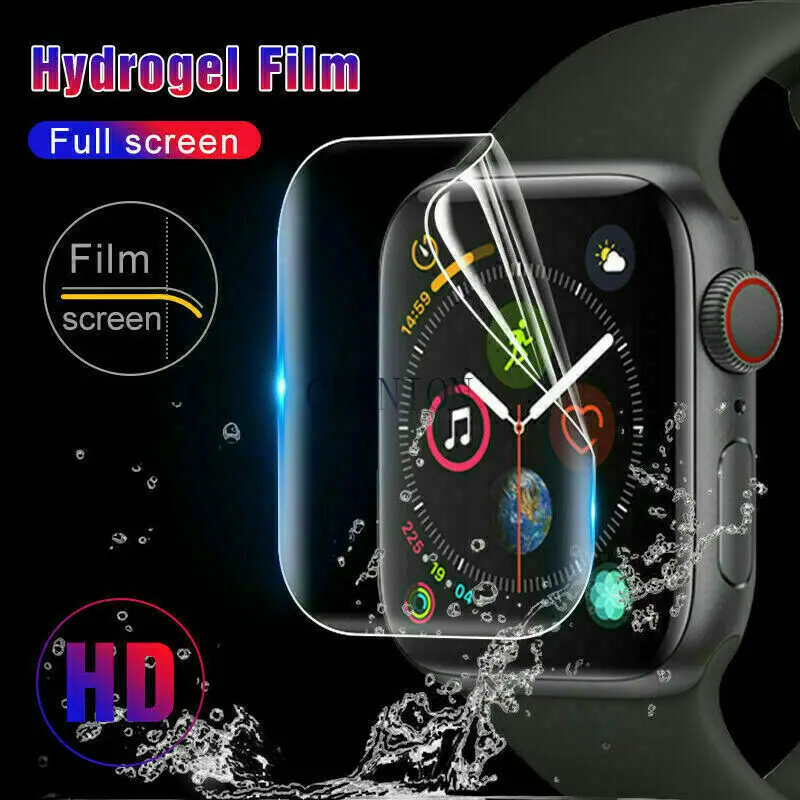Clear type Hydrogel Film Soft TPU watch Screen Protector for Apple iwatch SE 6 5 4 3 2 1 38mm 42mm 40mm 44mm 100pcs