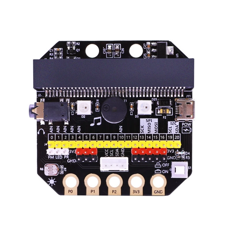 ABGN Горячая для основной: бит IO Плата расширения горизонтального типа Pinboard Microbit