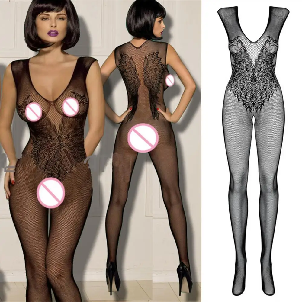 Сексуальное Женское боди с вырезами Сетчатое сексуальное | Тематическая одежда и