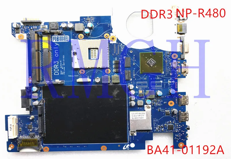 BA41-01192A for Samsung R429 R439 R480 notebook motherboard BA92-06393A BA92-06393B PGA989 HM55 GPU GeForce 310M100% test work
