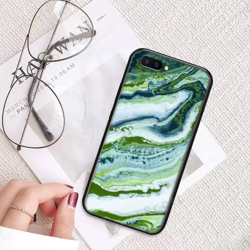 

Blue Marble Pattern beautiful Phone Case For OPPO R9 R11 R15 R17 RENO Realme S PLUS Normal 2z 3 5 C2 pro