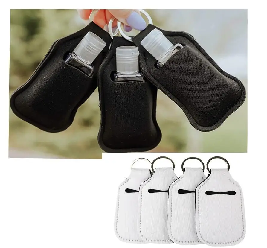 للبيع 500 قطعة علبة أحمر شفاه زجاجة معقّم اليدين حافظة قلادة المفاتيح 30 مللي علبة زجاجة عطر مقاوم للماء ومضاد للسقوط