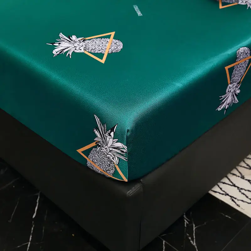 Однотонное постельное белье из хорошего сатина натяжная простыня на резинке