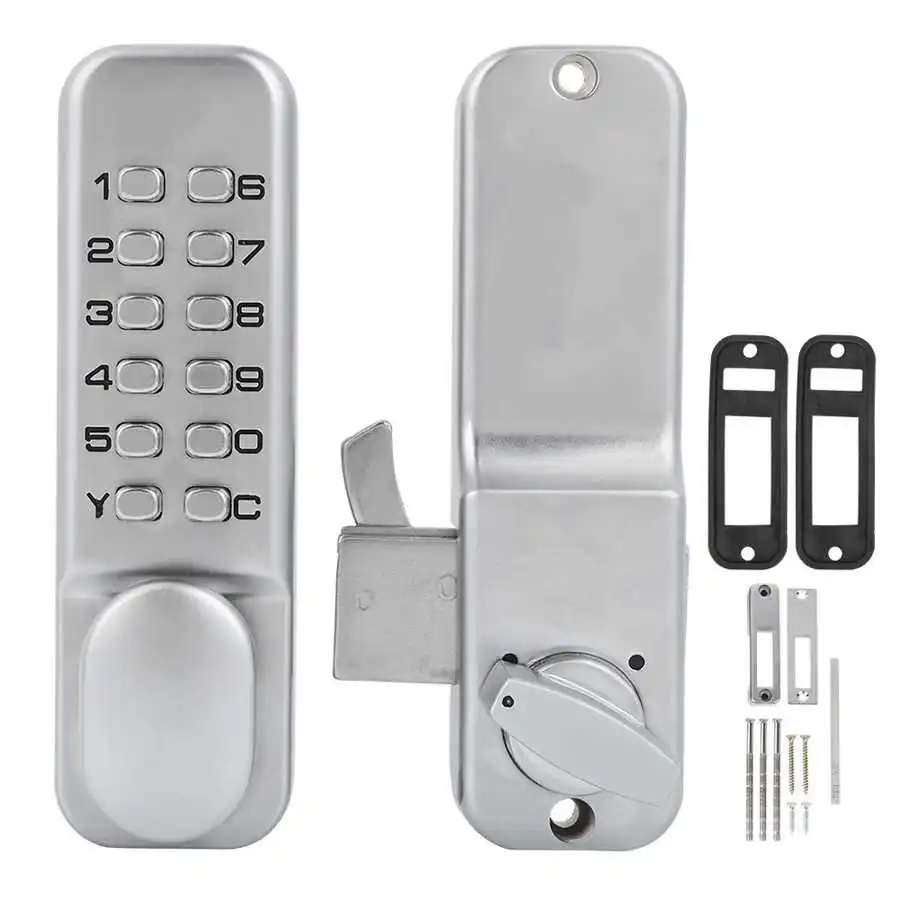 

1 11 Digits Mechanical Combination Lock Sliding Door Keyless Access For Kitchen Office Balcony Smart Lock Mechanical Code Lock