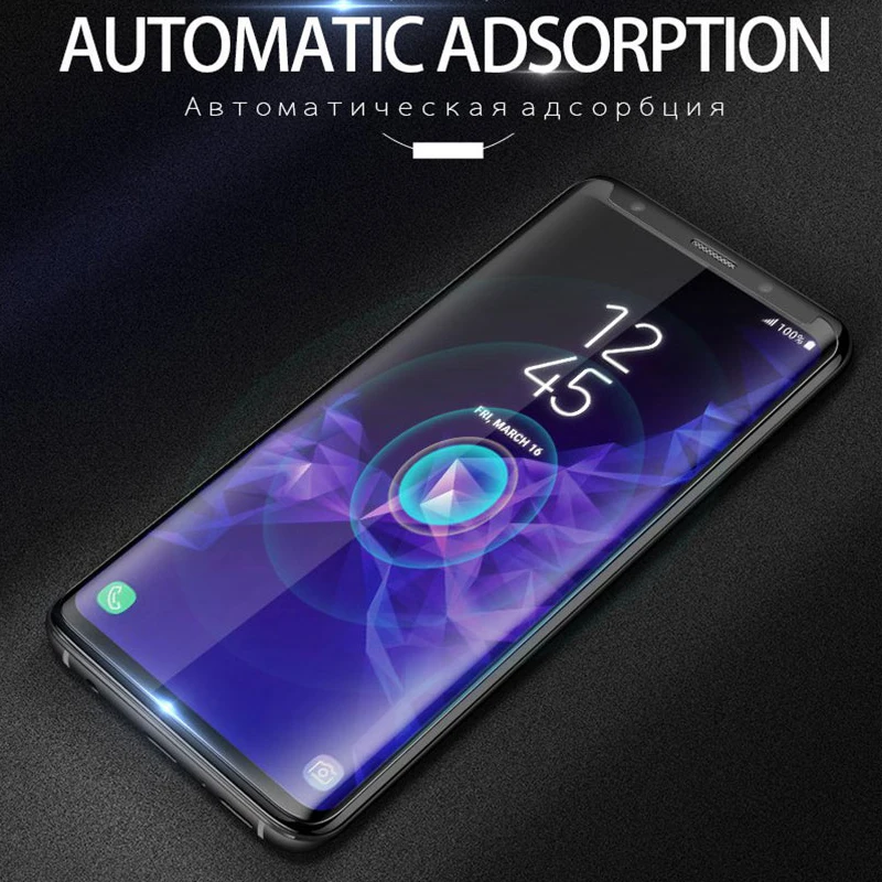 Закаленное стекло с полным клеем 9H для Samsung Galaxy Note 9 8 S9 S8 Plus S8Plus S9Plus 5D изогнутый