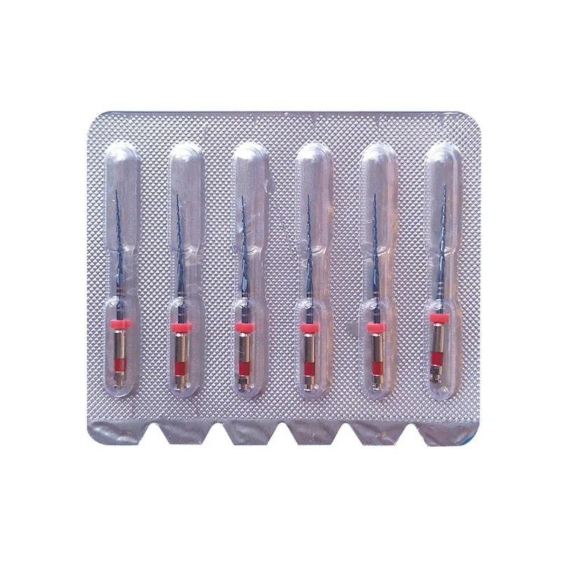 Стоматологические поршневые синие напильники R25 25 мм NITI стоматологические