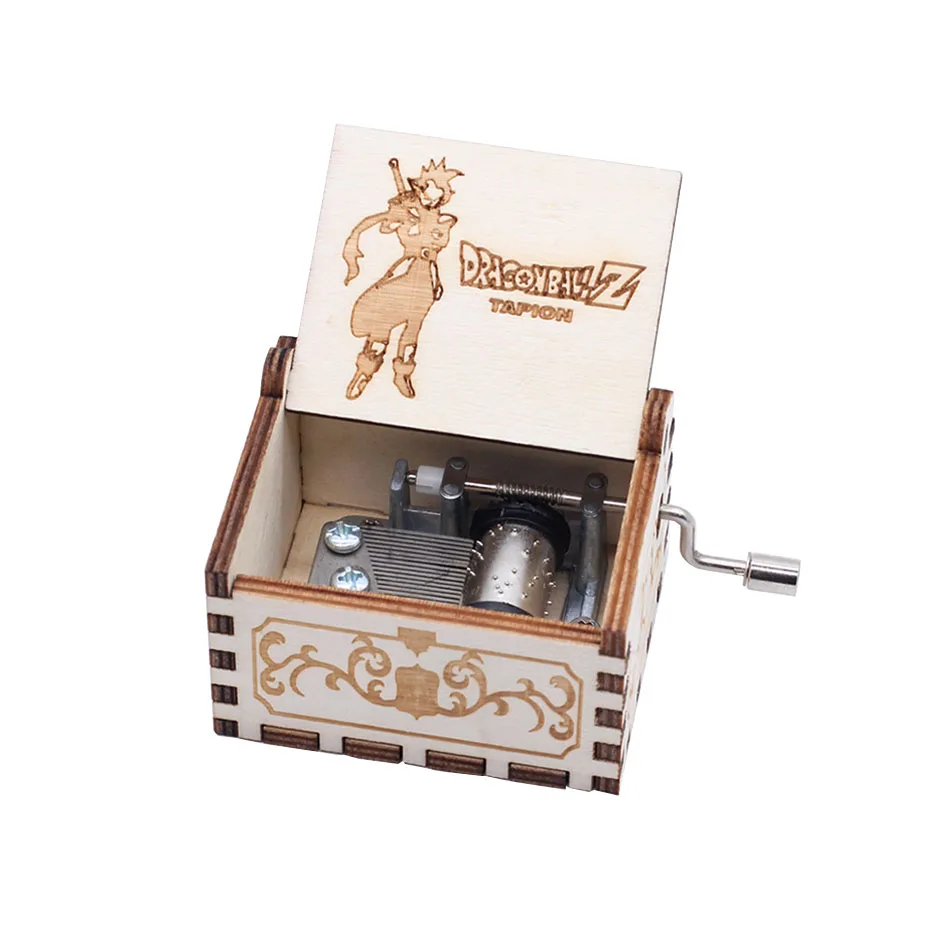 Оптовая продажа деревянная музыкальная шкатулка с рукояткой музыкальные