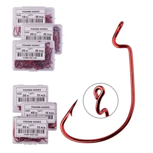 10 шт.компл. рыболовный крючок из углеродистой стали с широким коленчатым крючком, рыболовный крючок для модели 50 #-1 #, рыболовные крючки с бородкой для ловли карпа