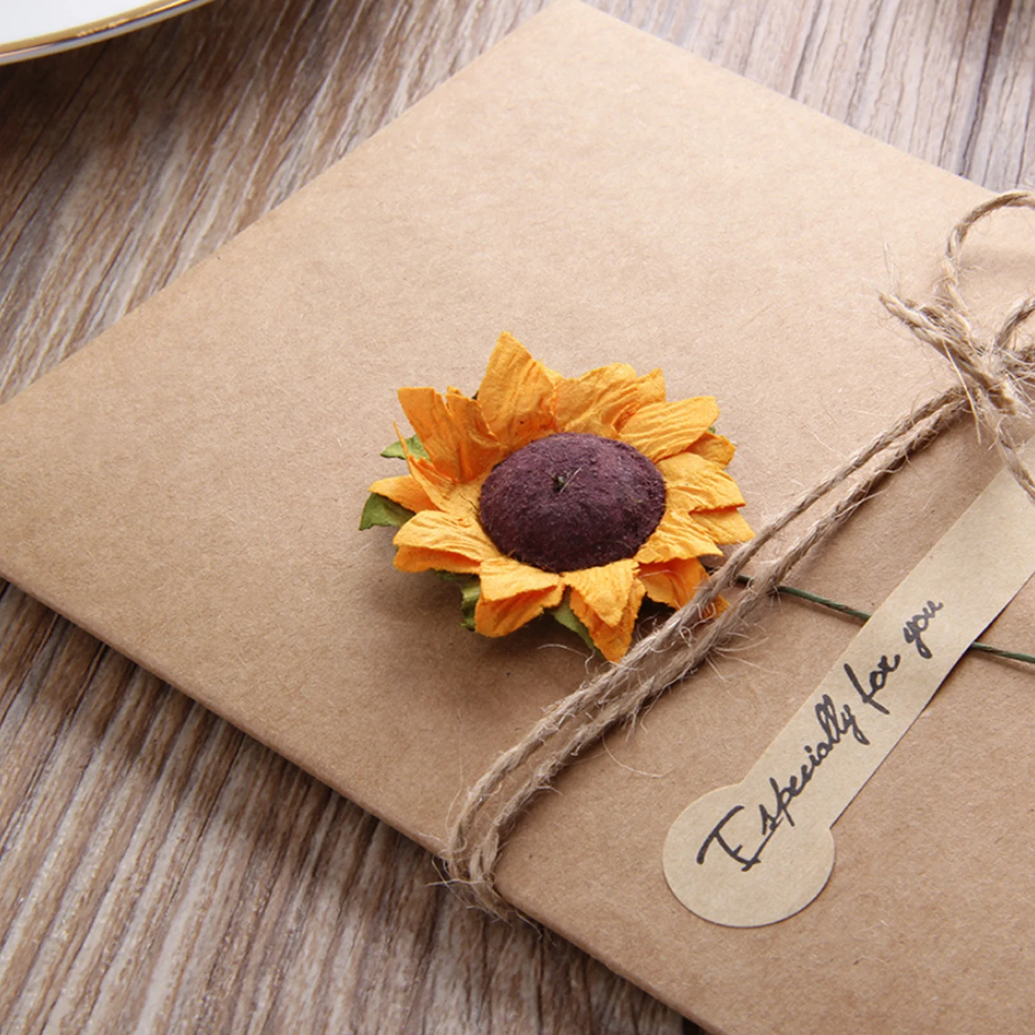 Behogar 10 шт. DIY крафт Бумага спасибо поздравительные открытки Подарочные карты с