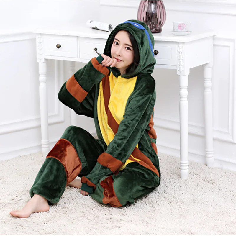 Кигуруми с изображением единорога для взрослых мужчин и женщин "Рисованный единорог" в комплекте с пижамой на Рождество, для косплея, из фланели.