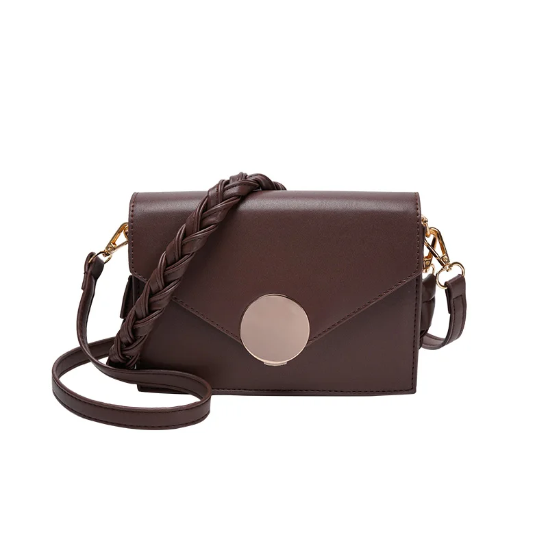 

Japan Rivet Black Chain Brand Designer PU Leather Crossbody Bags Women Simple Fashion Shoulder Bag Lady Luxury Small Handbags