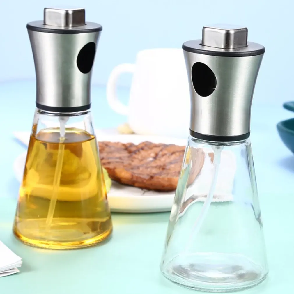 Масло спрей бутылка 200 мл Нержавеющая сталь Воронка отжима оливковое масло уксус