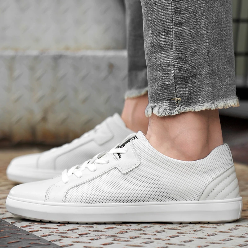 Мужские кроссовки из натуральной кожи Повседневная обувь Высококачественная