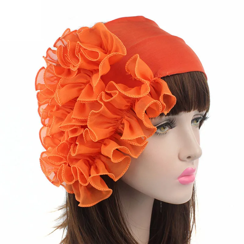 Женская большая Цветочная модель головной платок шапочка для химиотерапии в