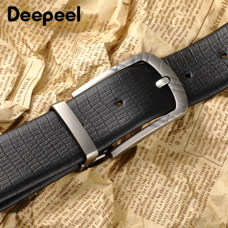 Deepeel 1 шт. 3 5 см * 115 125 роскошный первый Слои из яловой кожи мужской ремень пряжкой