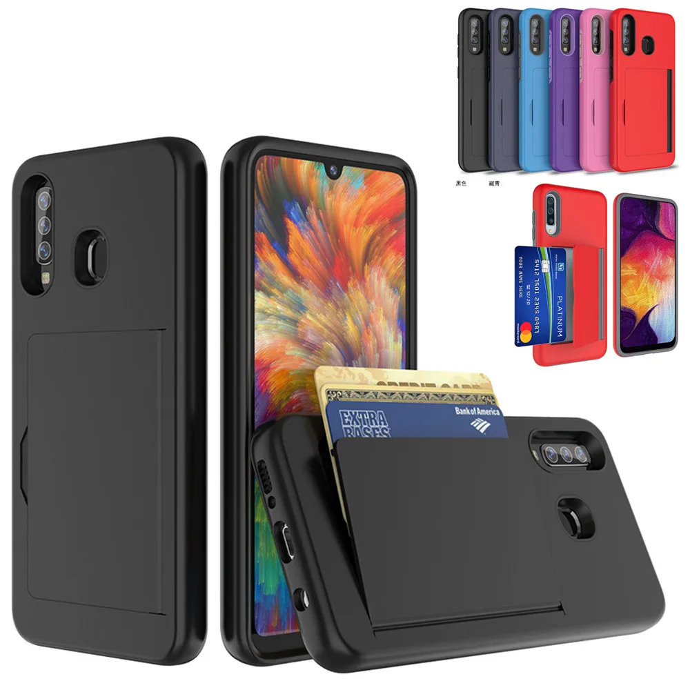 Для Samsung Galaxy A50 A30 A20 SM A505FN/DS A305FN A205FN чехол конфеты цвет Броня бизнес с отделением