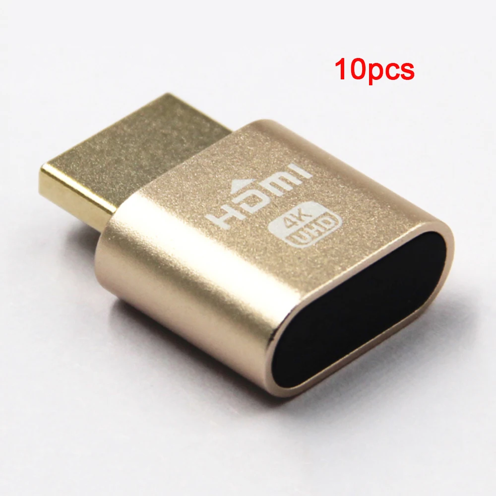 Адаптер Виртуального дисплея совместимый с HDMI 1 4 DDC EDID фиксатор вилки графическая