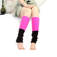 trendy candy color ladies leg warmers ankle knitted warm leg sleeve women legging foot warmer gift
