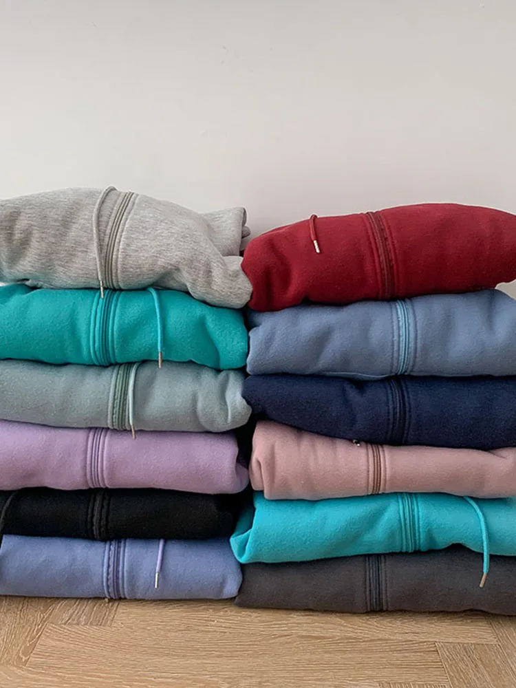 Новинка 2021 модные корейские толстовки женские зимние топы повседневный милый