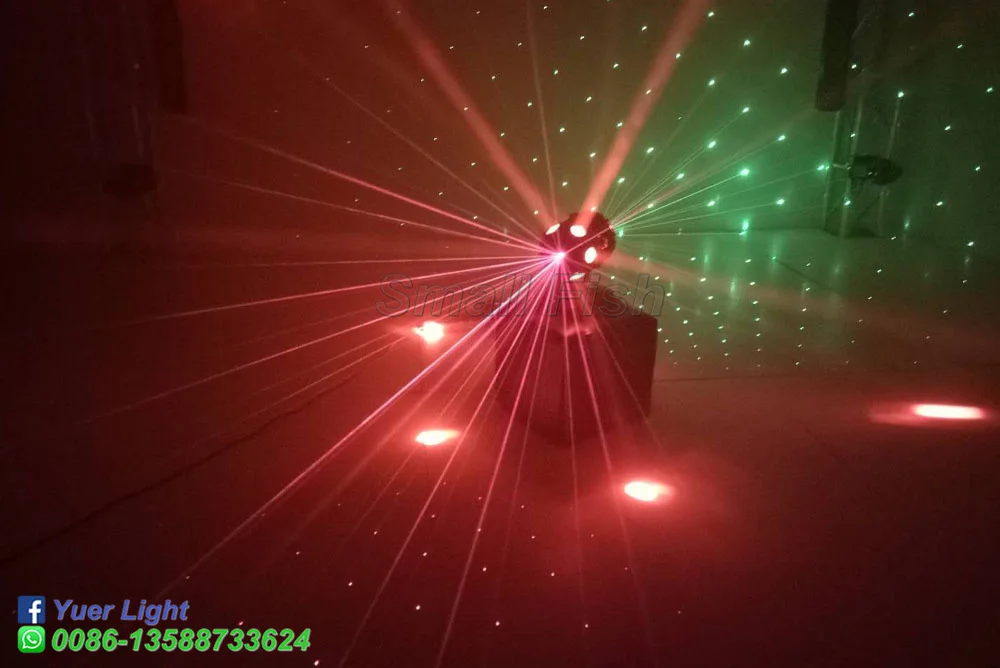 12X10 Вт Двойные держатели луч света DMX512 движущийся головной свет футбол DMX512 лазерный свет DJ/бар/вечерние/шоу/Лазерное освещение сцены Dj