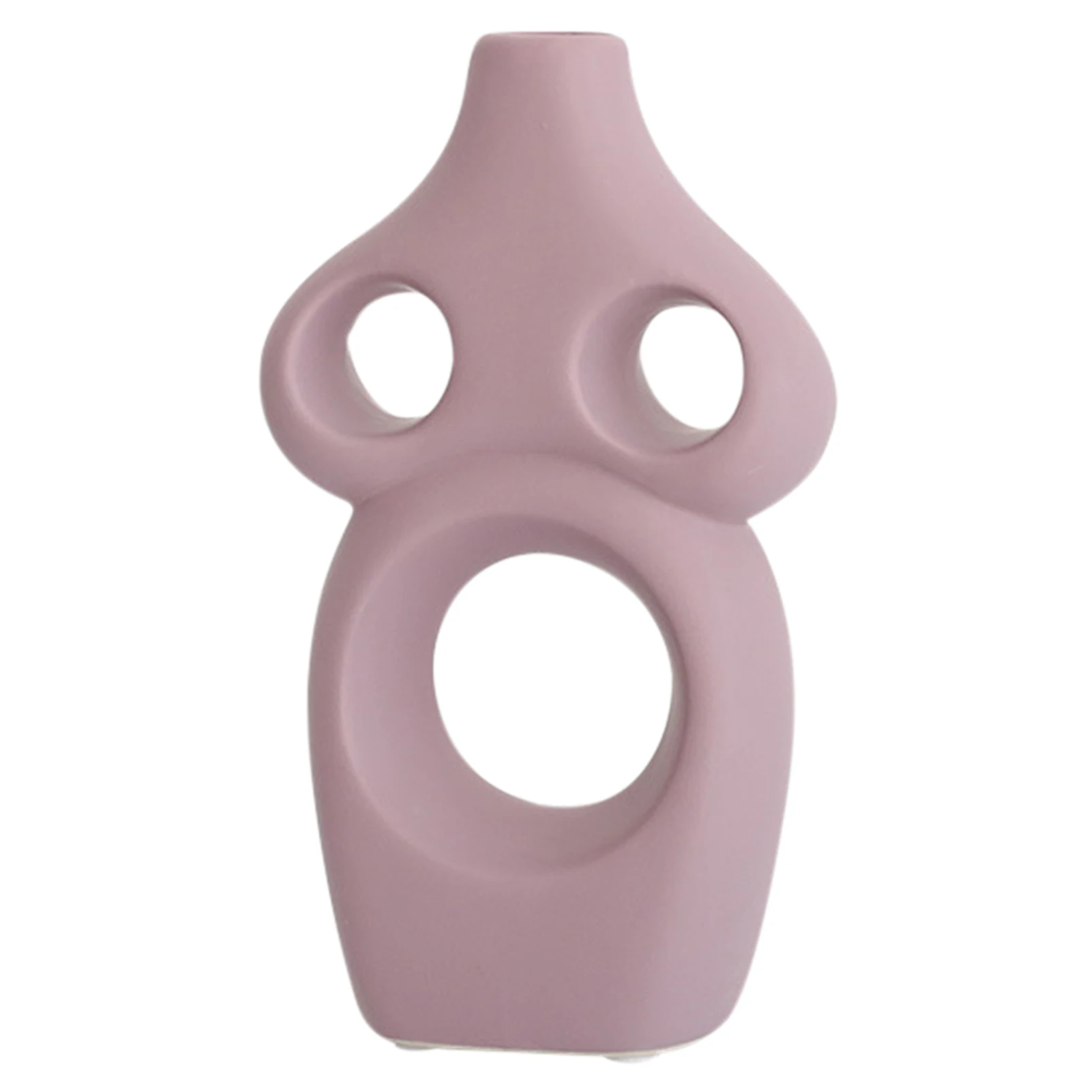 Керамическая ваза для декора фермерского дома держатель цветов фиолетовый