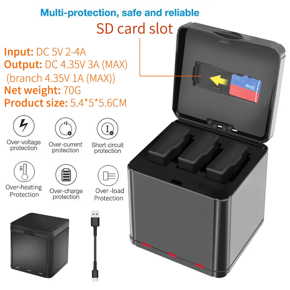 Для дрона Parrot Mambo Mini прыгающий вращающийся паук тип хранения батареи