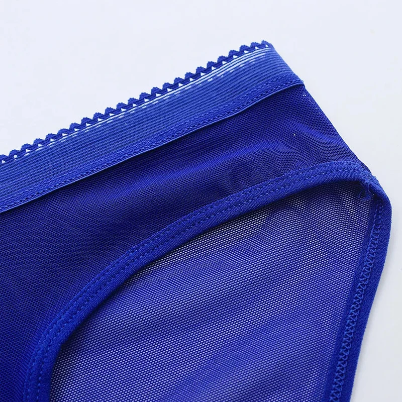 Женские сексуальные хлопковые трусики бесшовное прозрачное дышащее однотонное