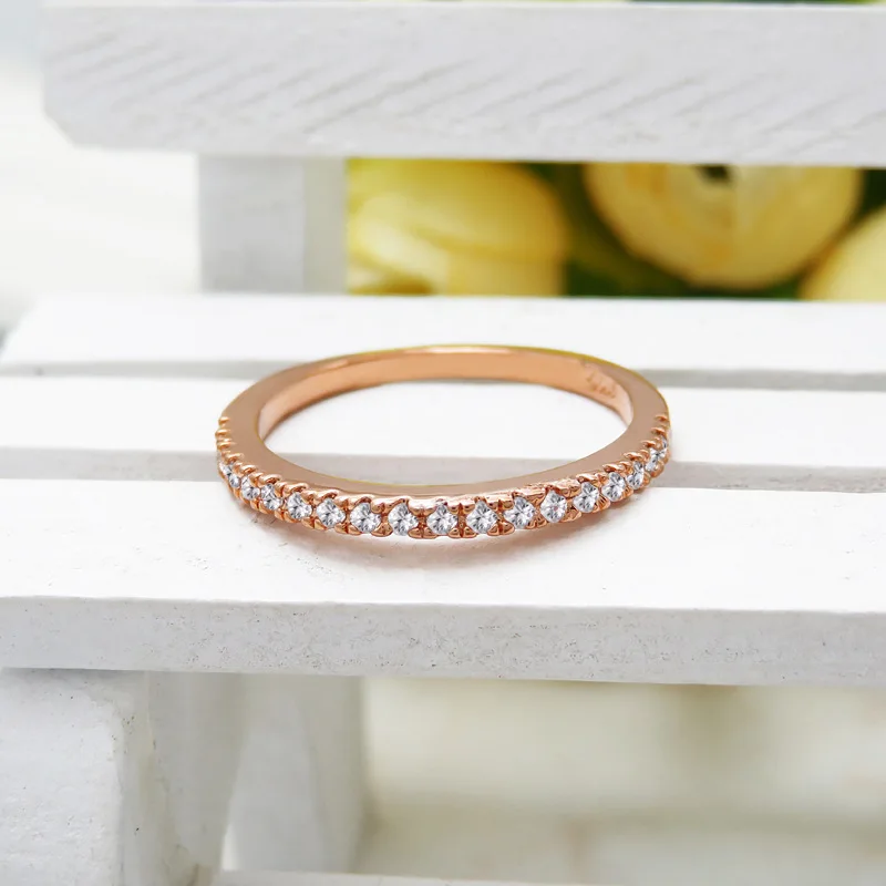 

Prevent Allergies 925 Silver 7/8/9 Ladies Crystal Zircon Ring Gold/Silver/Rose Gold Engagement Wedding Fashion Ring