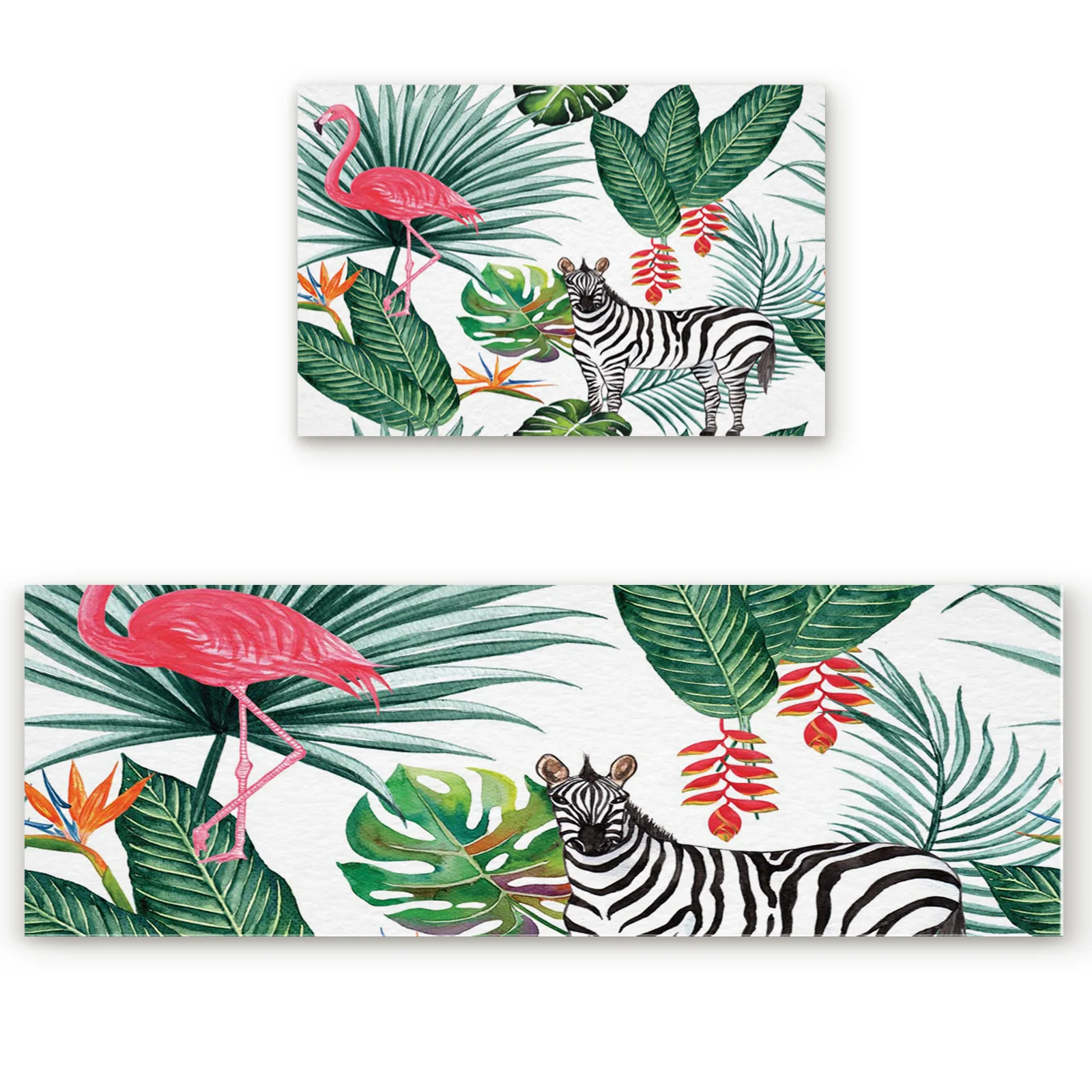 Зебра фламинго тропический коврик в джунглях для гостиной ковер напольные ковры