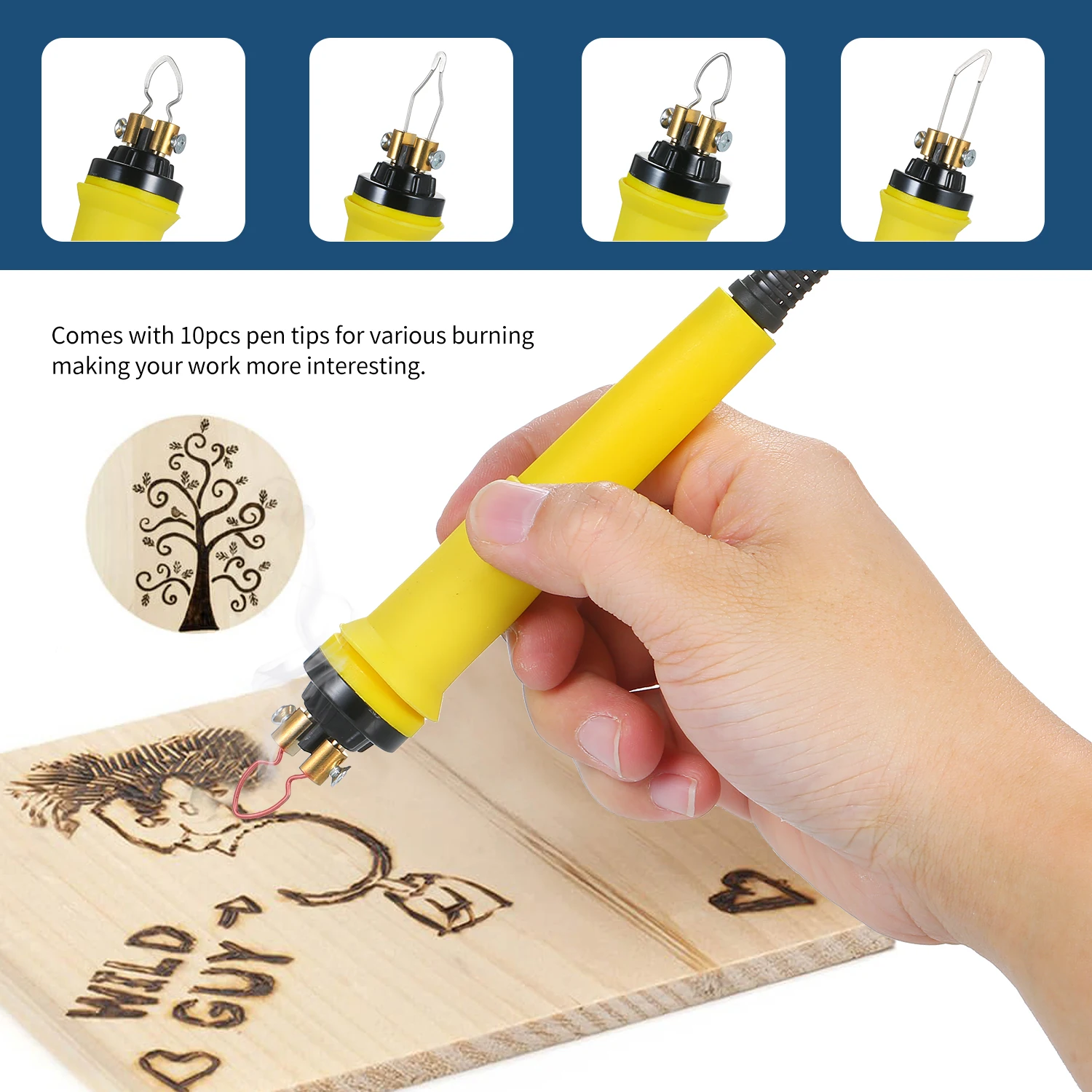 Новинка 2020 деревянная горелка набор инструментов для сжигания древесины