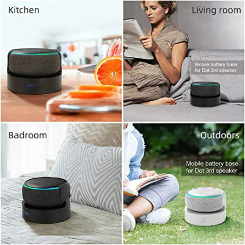 Аккумулятор для Echo Dot 3rd Gen портативное зарядное устройство внешний аккумулятор