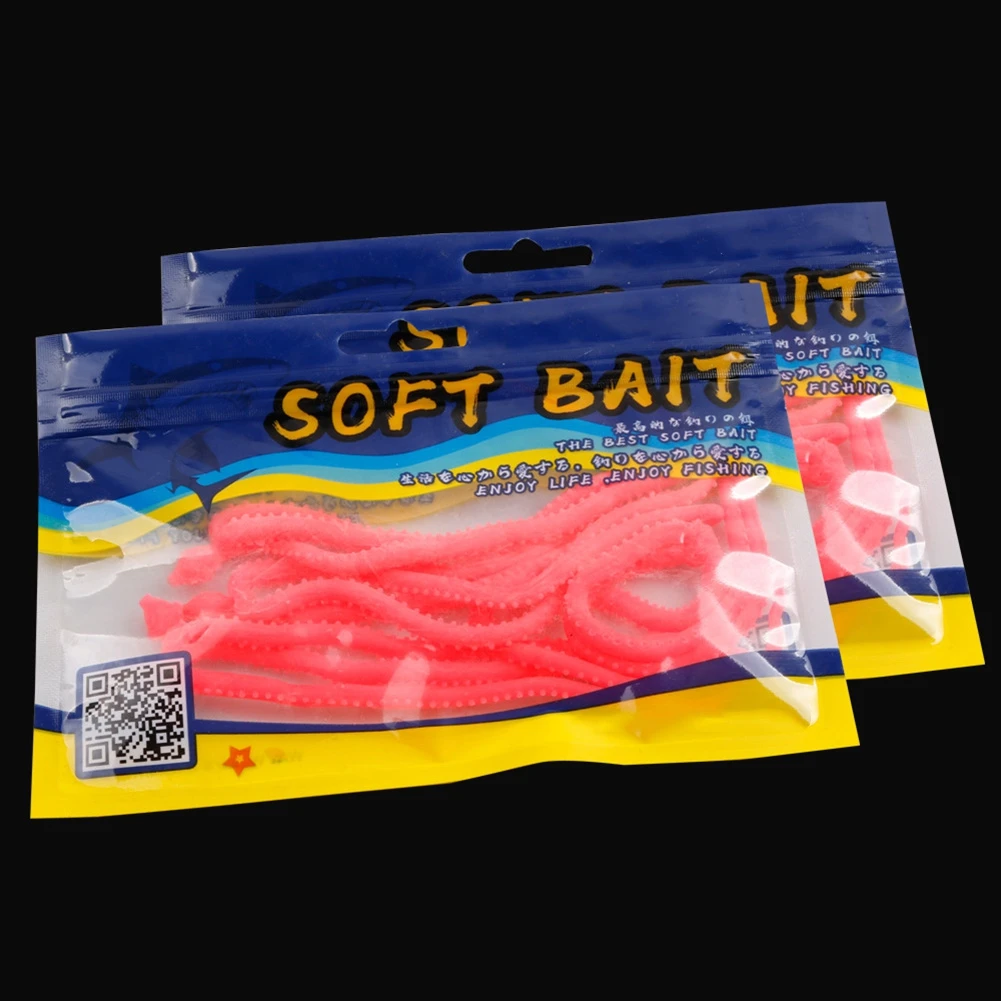 

4pcs/Lot Fishing Lures Baits Squid Tail Fishing Lures Kit Bionic Bait Silicone Worm Fishing Tackle Artificial Soft Lures Squid