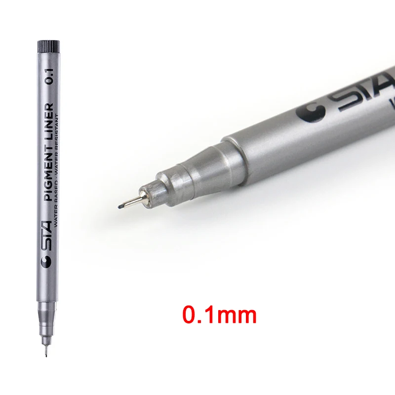 Черная тонкая кончик эскиза ручка линия для рисования комиксов аниме живопись