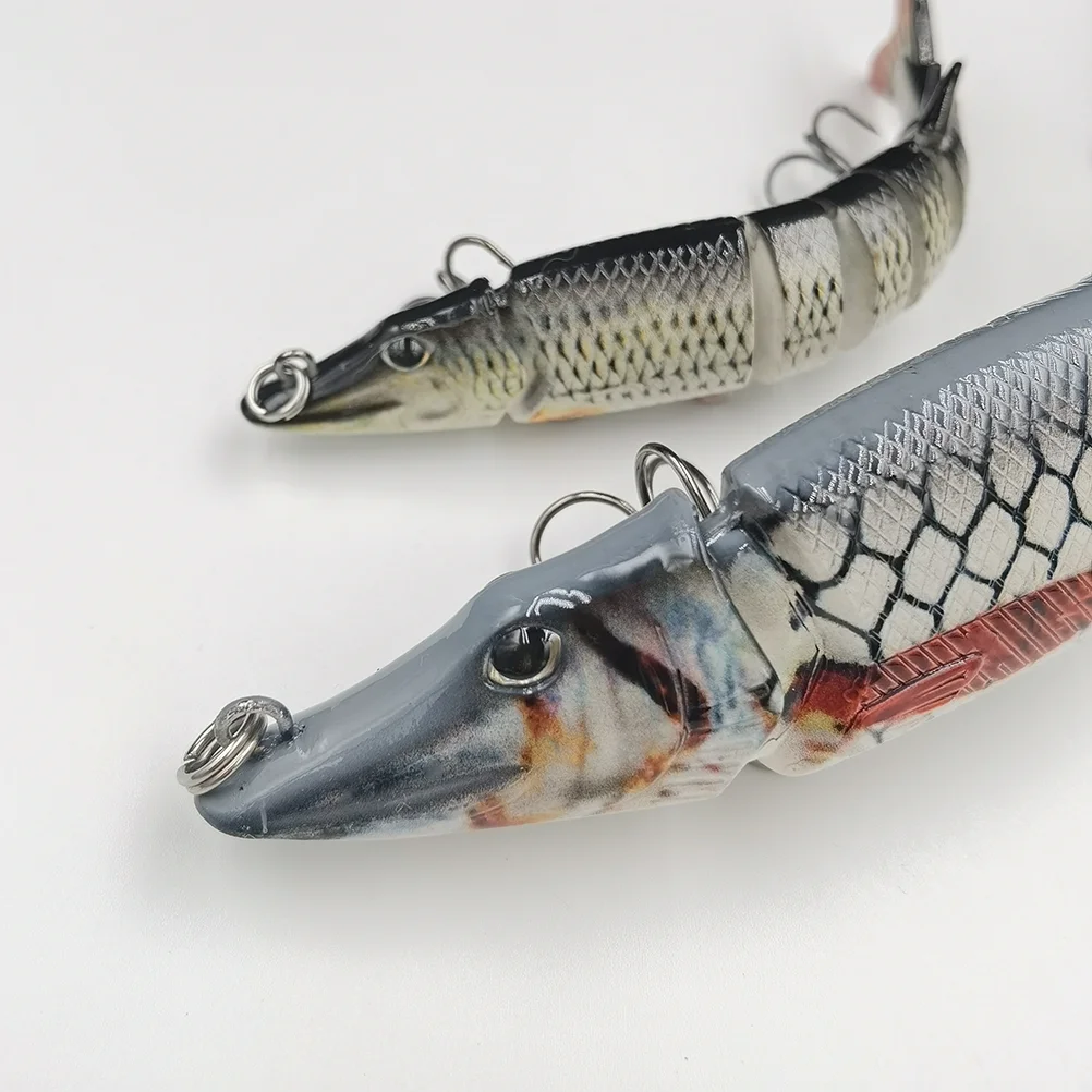 

1PCS 12.5cm/20cm Bionic Pick Luya Fishing Lure Multi Articulated Bait 8 Segments Crankbaits Tackle Set of Metal Wobblers Goods